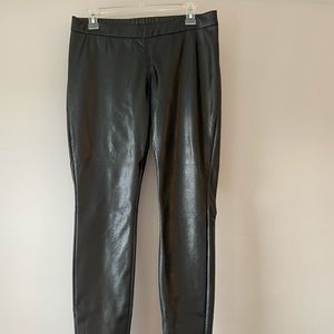 Express black M pleather pants NWT